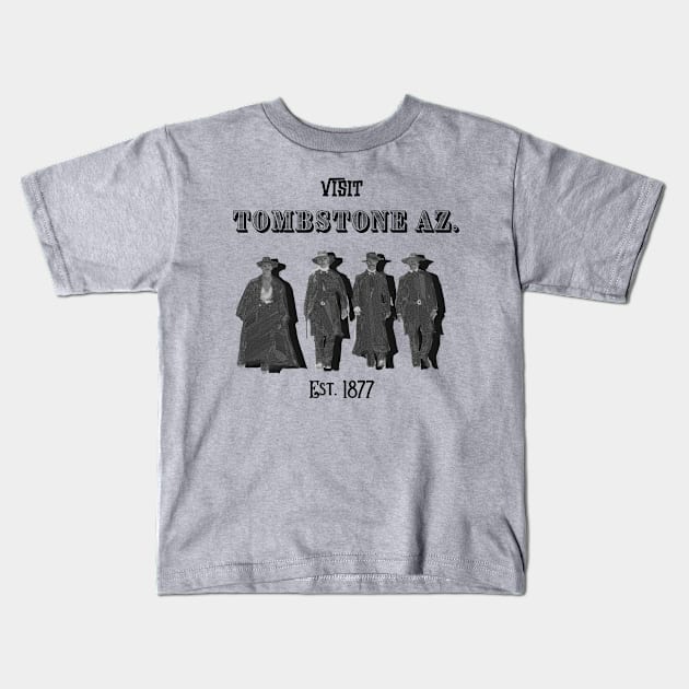 Tombstone Arizona Kids T-Shirt by Jldigitalcreations